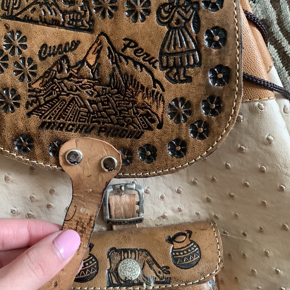 Peruvian Leather Backpack - image 5